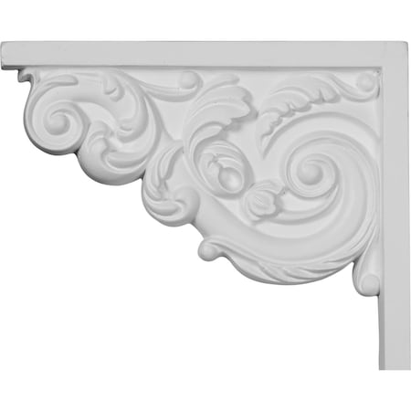 Ekena Millwork 8 3/4"W x 7 1/8"H x 5/8"D Small Ashford Stair Bracket, Left SB08X07AS-L